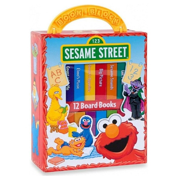 Sesame Street Board Book Set (12) gently used OS without tags - Picture 1 of 4